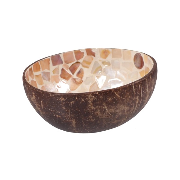 Other - Elegant Cream Decorative Coconut shell Bowl new